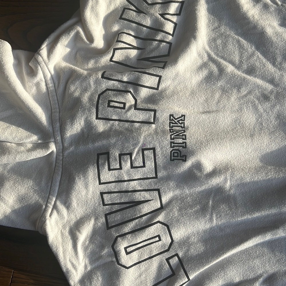 PINK Victoria’s Secret white hoodie comfy